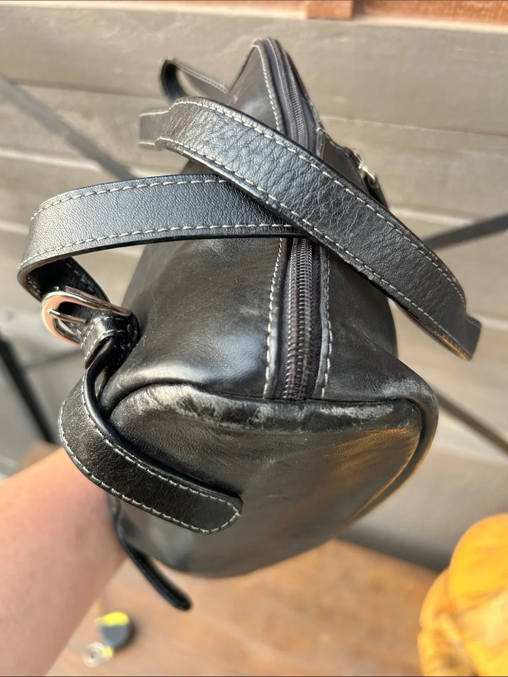 Tignanello Leather Black  Backpack
